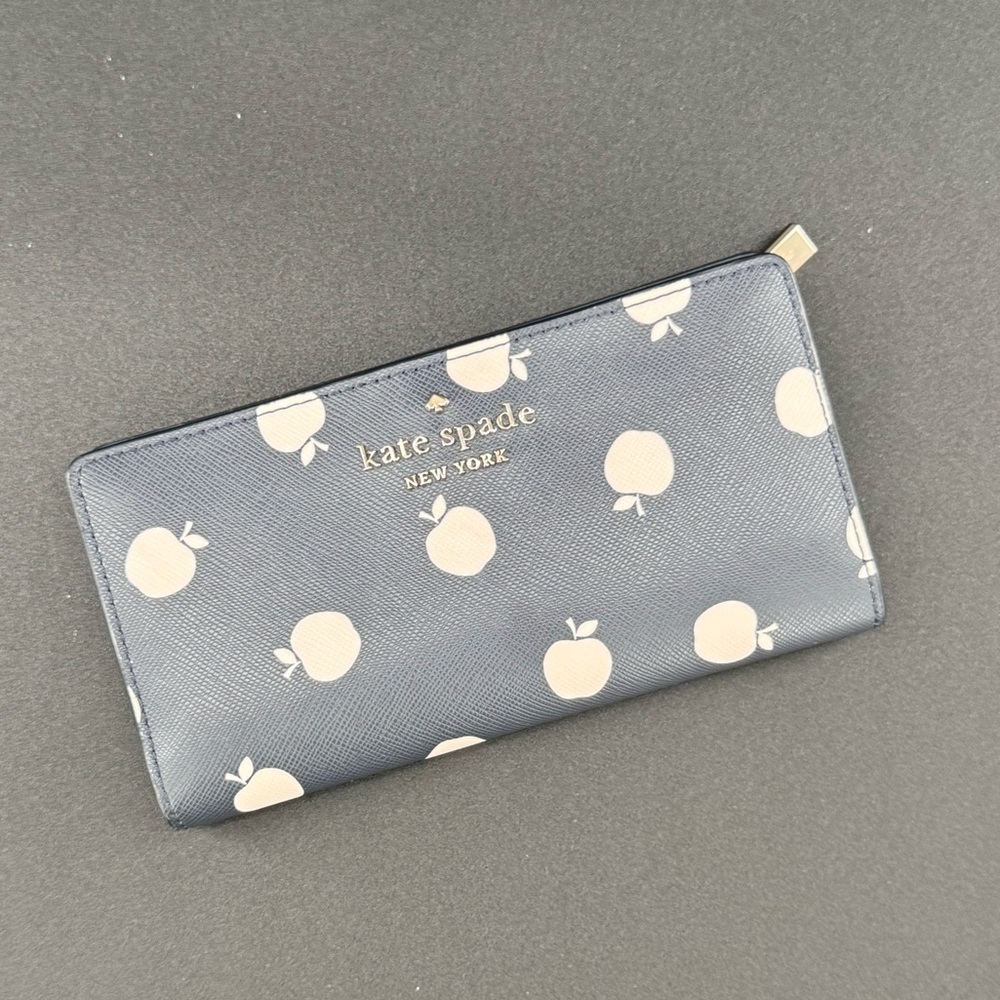 Kate Spade New York Blazer Blue Apple Orchard Wallet